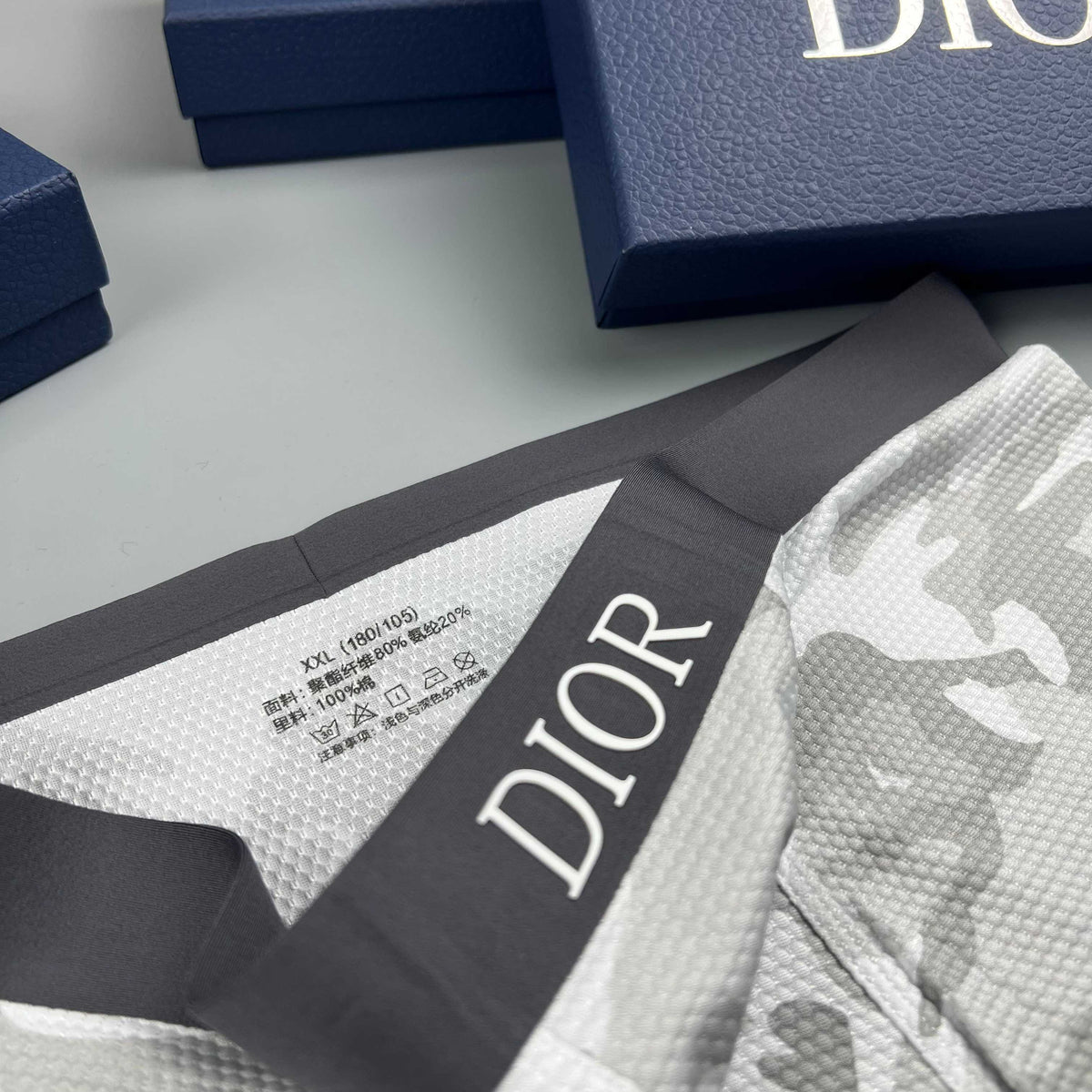 Dior Blue Tonal Camouflage Boxer Briefs, image 6