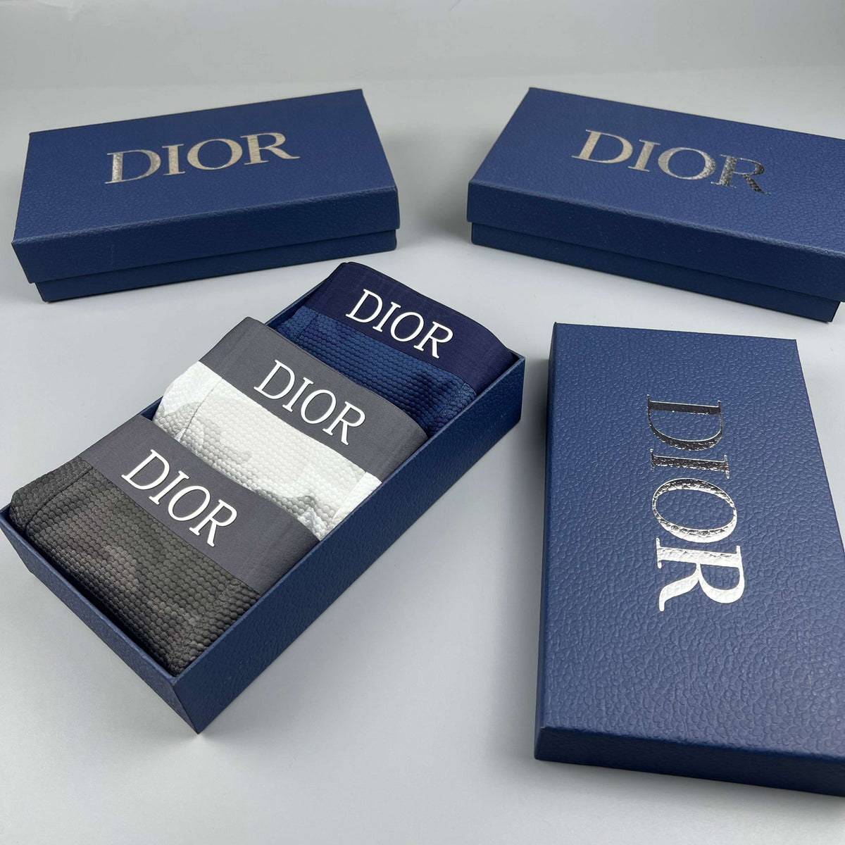Dior Blue Tonal Camouflage Boxer Briefs, image 9