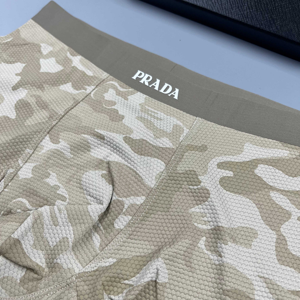 Prada Black Tonal Abstract Print Boxer Briefs, image 7