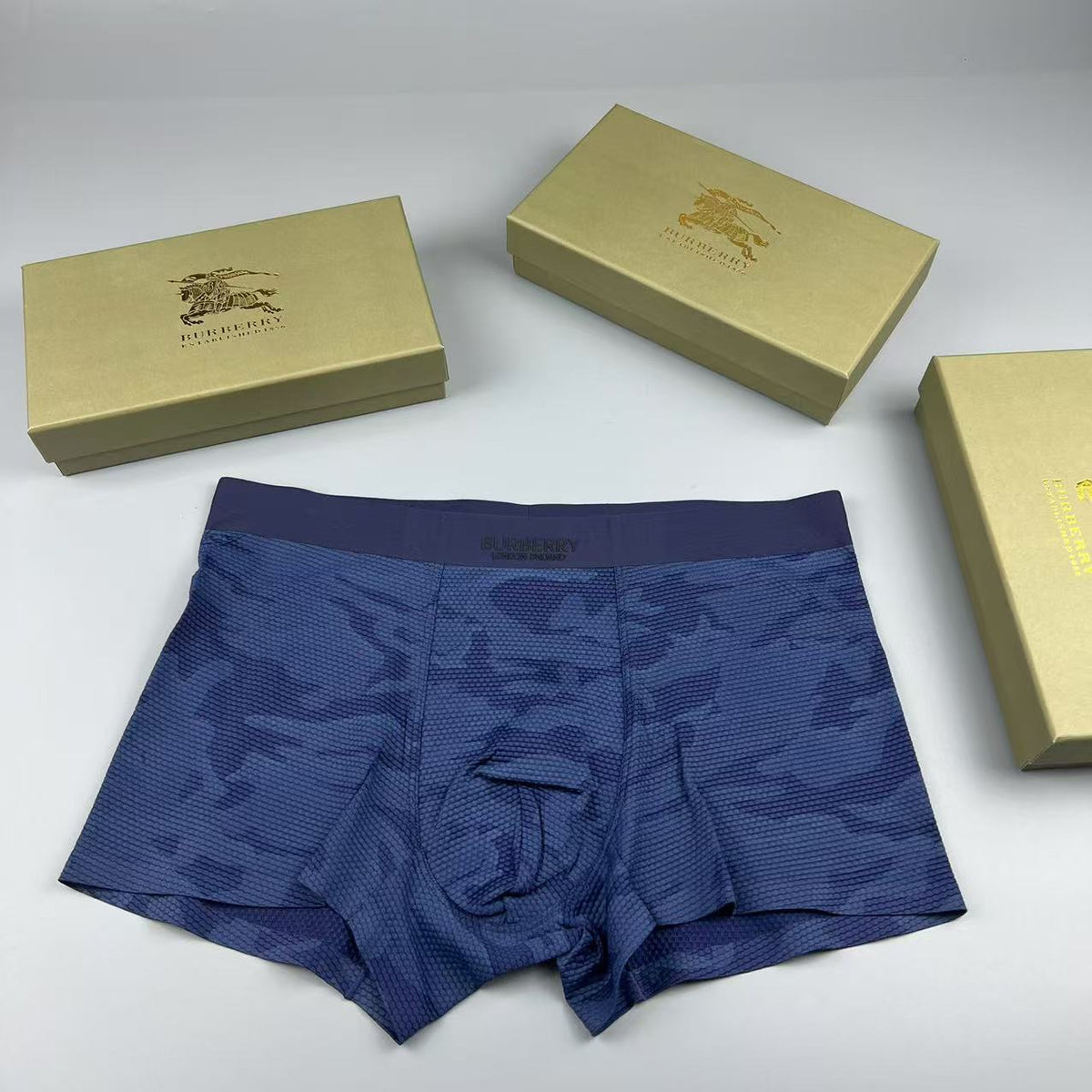 Burberry Black Tonal Camouflage Boxer Briefs, image 2
