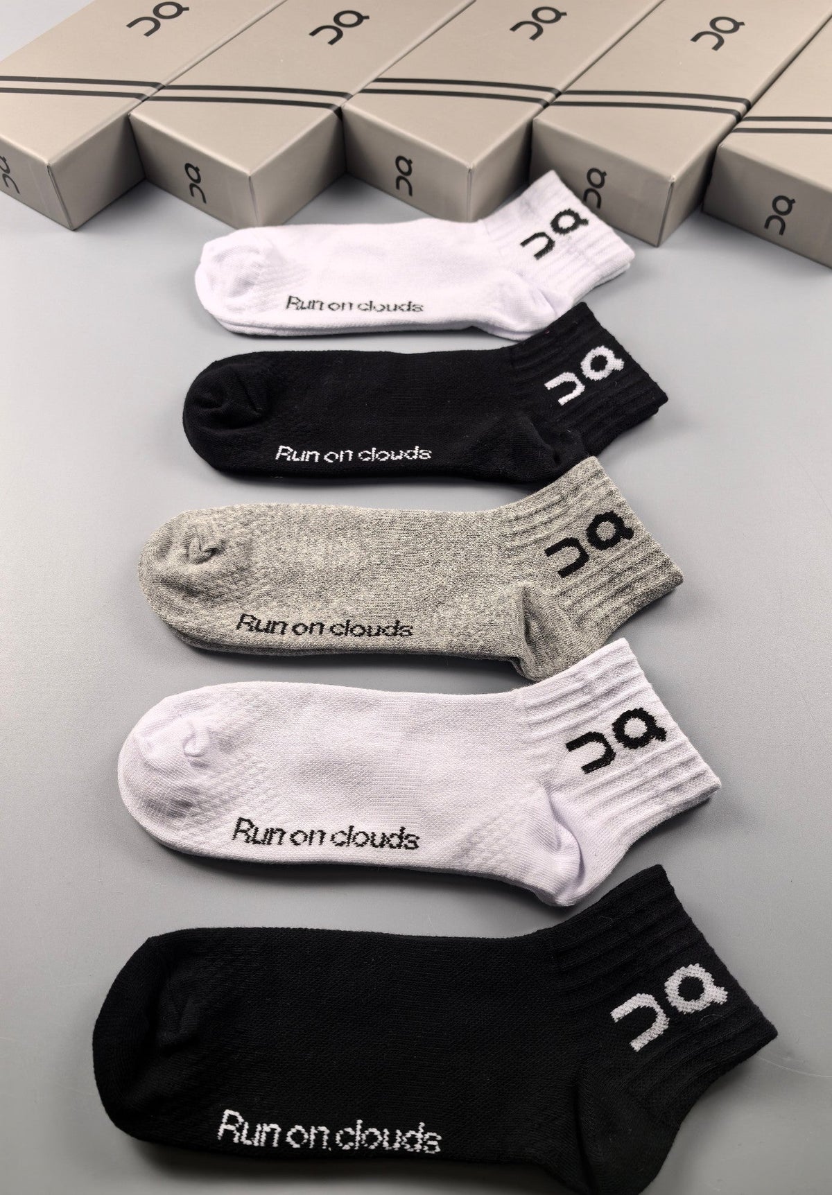On Cloudtilt Cotton Breathable Socks – 5-Pair Pack