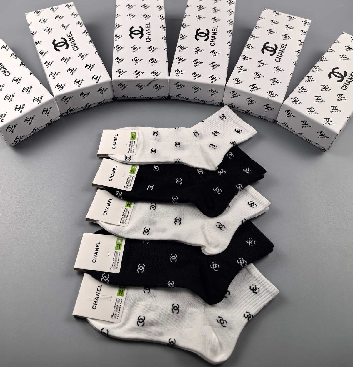CHANEL Scattered Motif Short Socks, gallery image 2