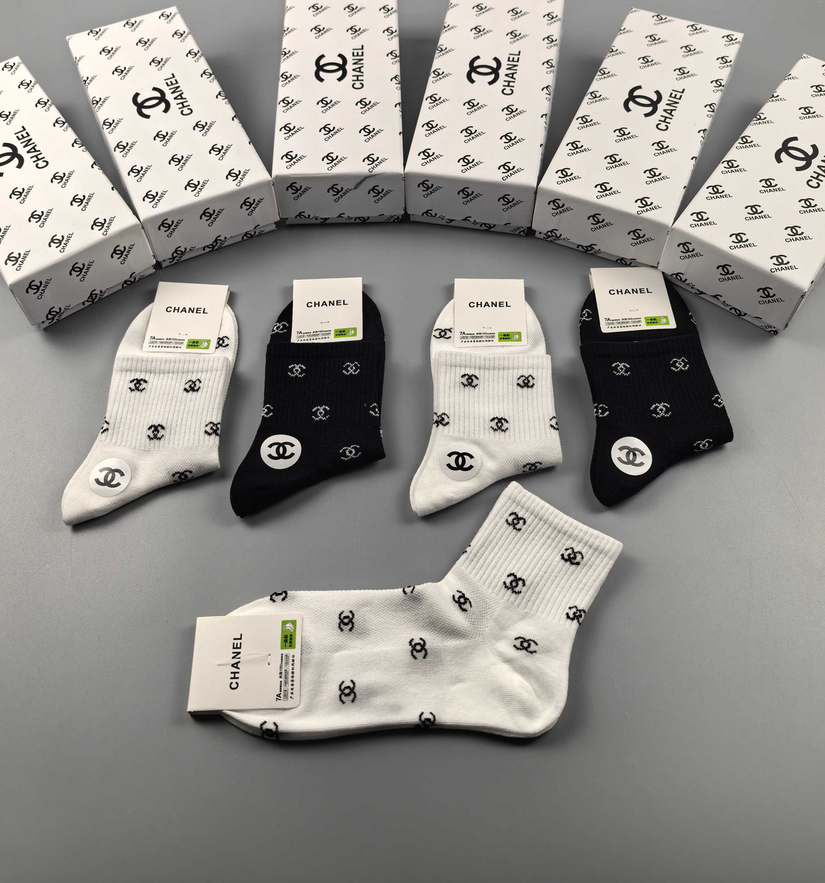 CHANEL Scattered Motif Short Socks, gallery image 3