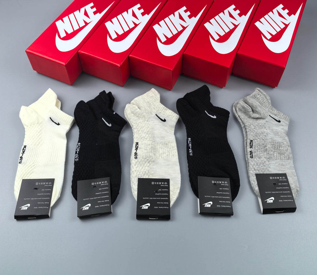 Nike Small Swoosh Neutral Short Socks, gallery image 4