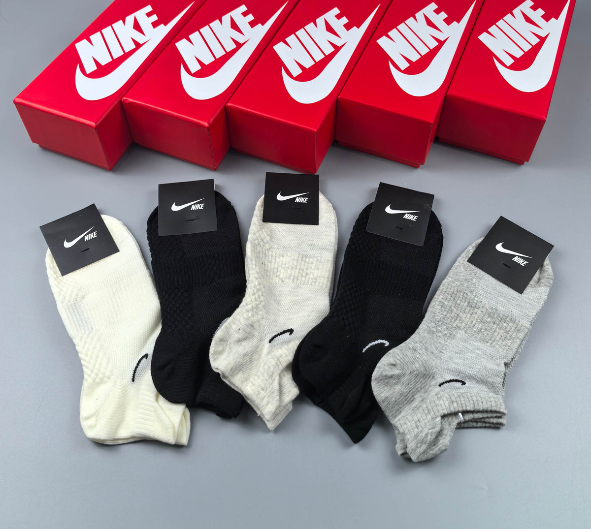 Nike Small Swoosh Neutral Short Socks, gallery image 5