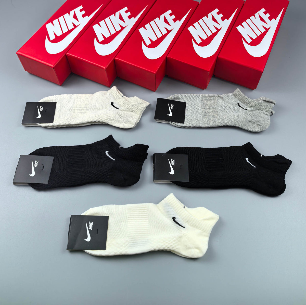 Nike Small Swoosh Neutral Short Socks, gallery image 3