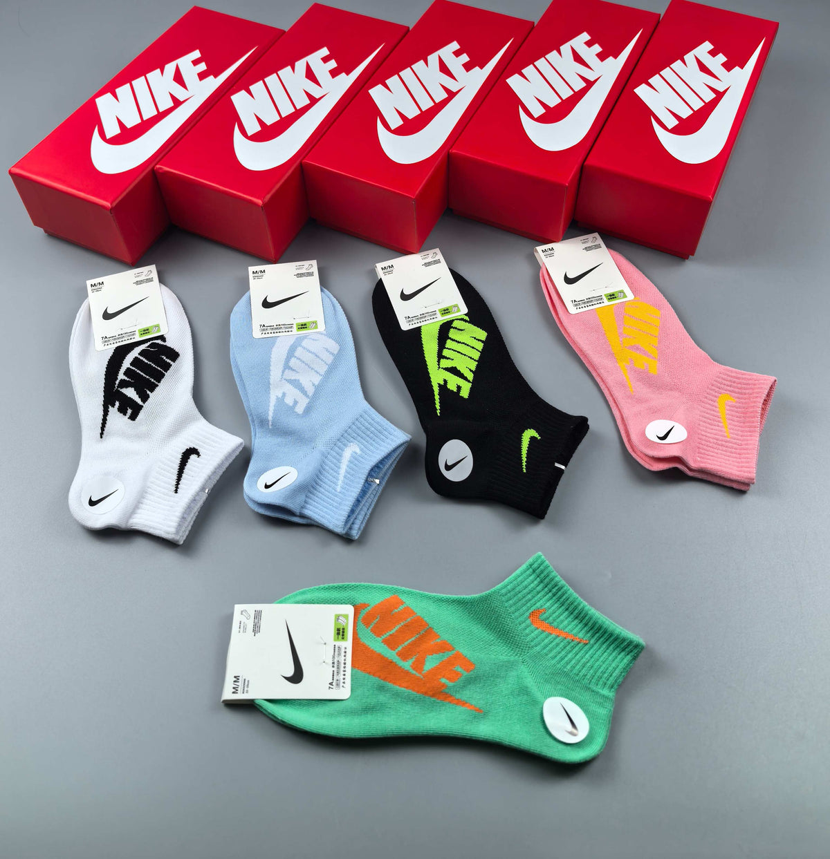 Nike Multicolour Graphic Ankle Socks, gallery image 4