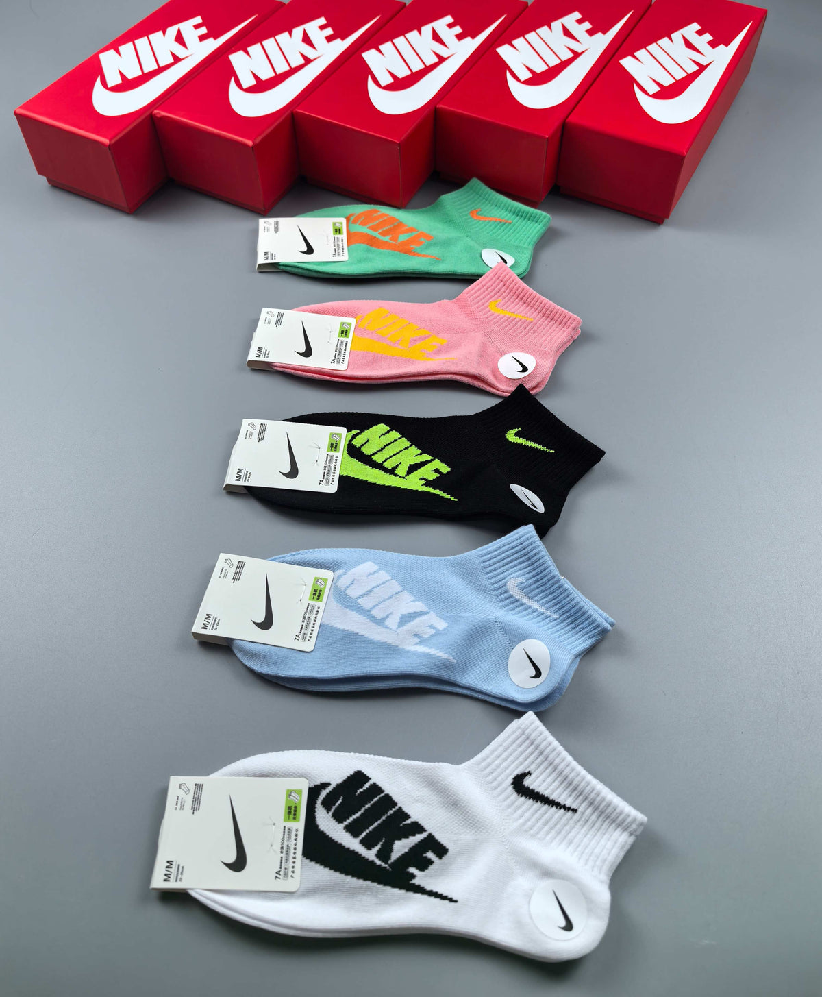 Nike Multicolour Graphic Ankle Socks, gallery image 1
