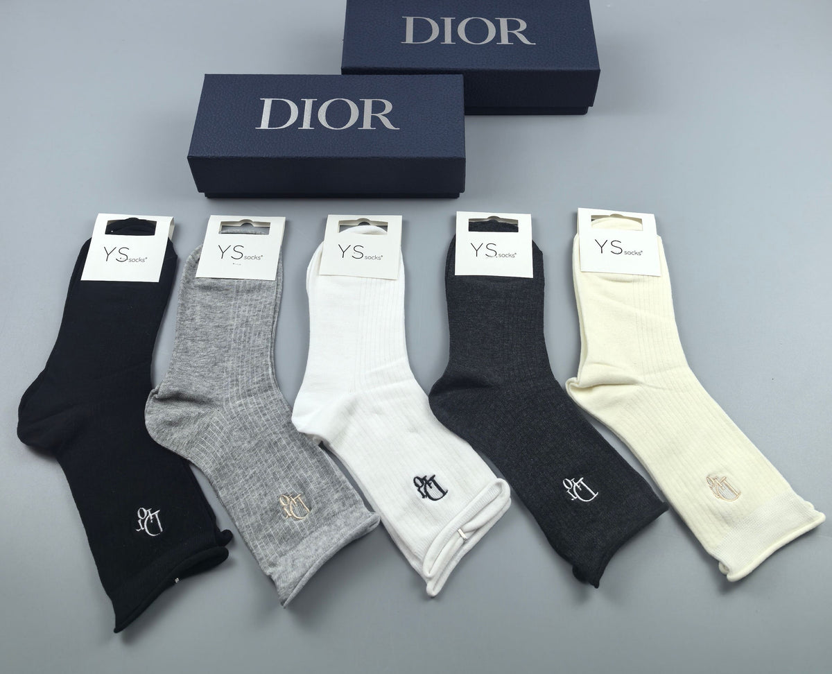 Dior Neutral Broad Product Labels Ankle Socks, image 8