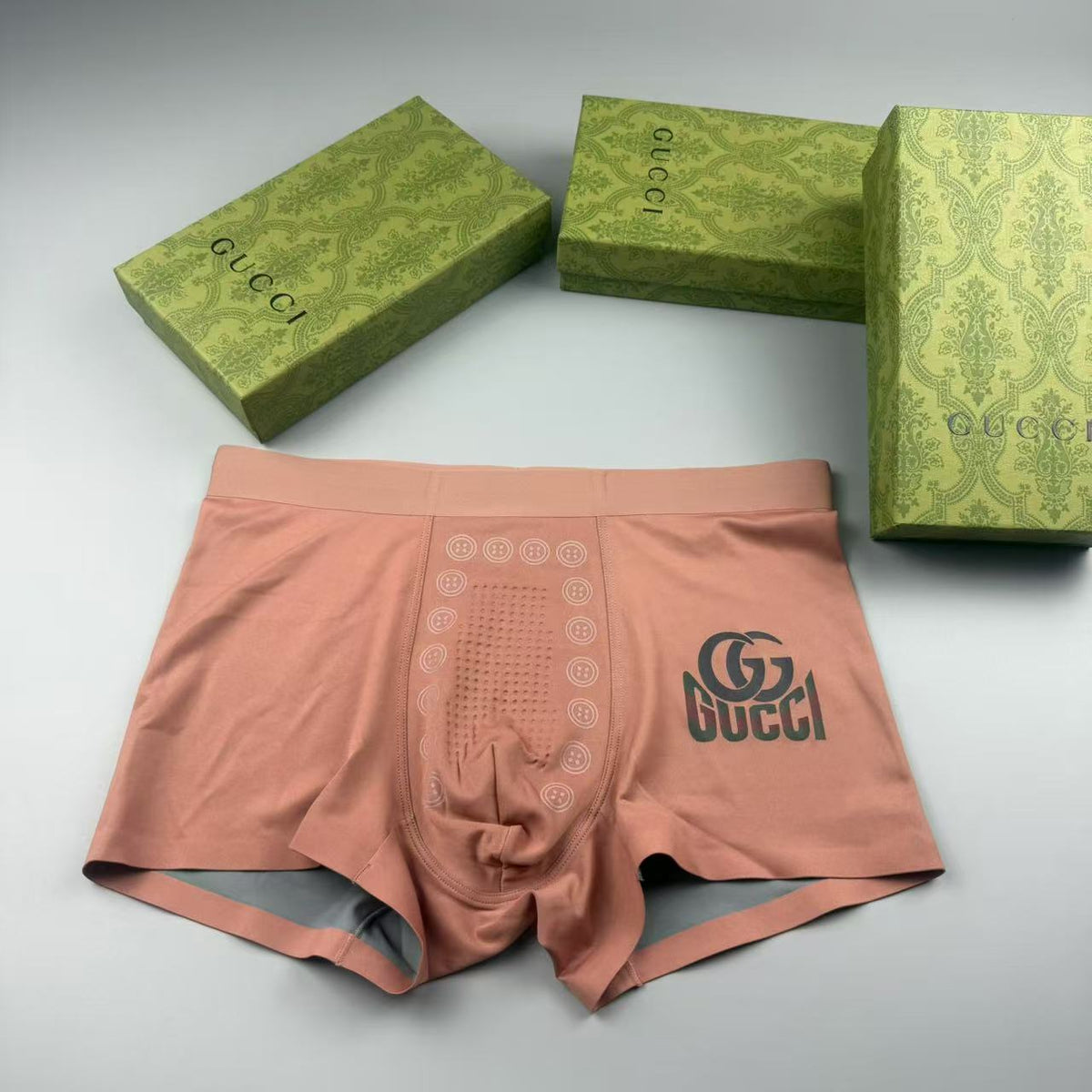 Gucci Brown Front Letter Graphic Boxer Briefs, image 3