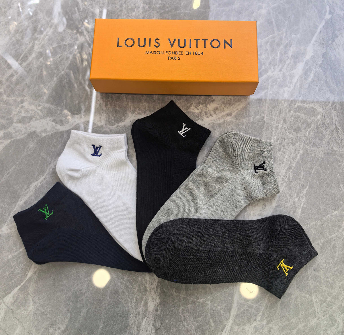 Louis Vuitton Boxed Dark Cream Large Monograms Boxer Briefs, image 4