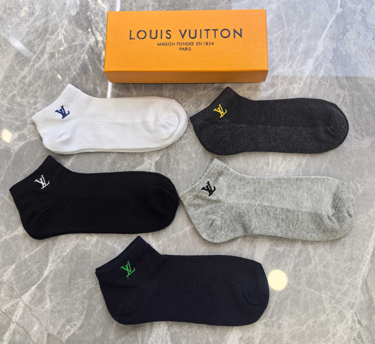 Louis Vuitton Boxed Dark Cream Large Monograms Boxer Briefs, image 5