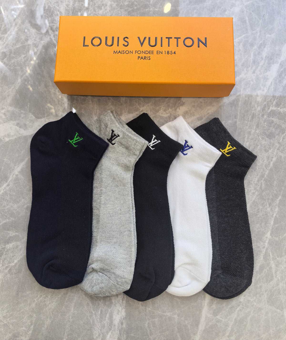Louis Vuitton Boxed Dark Cream Large Monograms Boxer Briefs, image 8