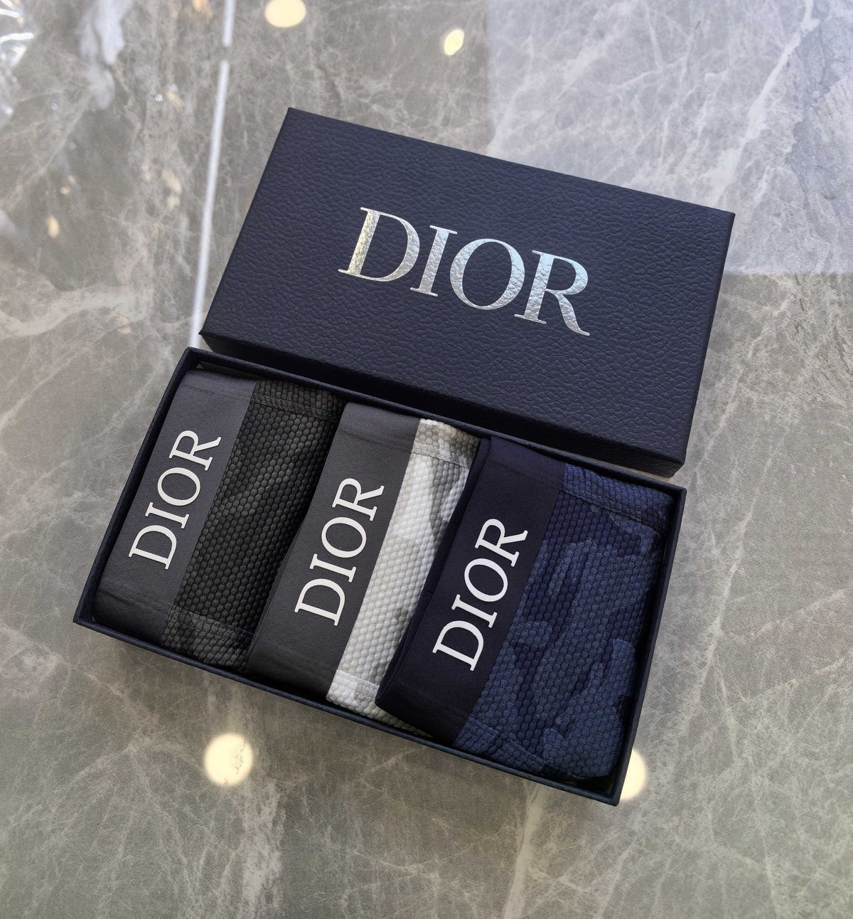 Dior Dark Grey Tonal Camouflage Boxer Briefs, image 6