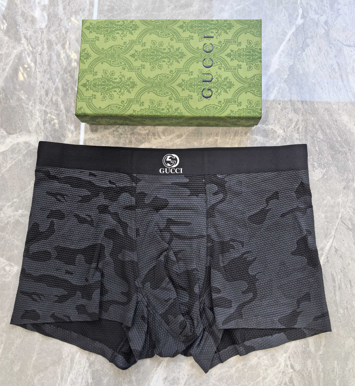 Gucci Beige Camouflage Tonal Waist Boxer Briefs, image 5