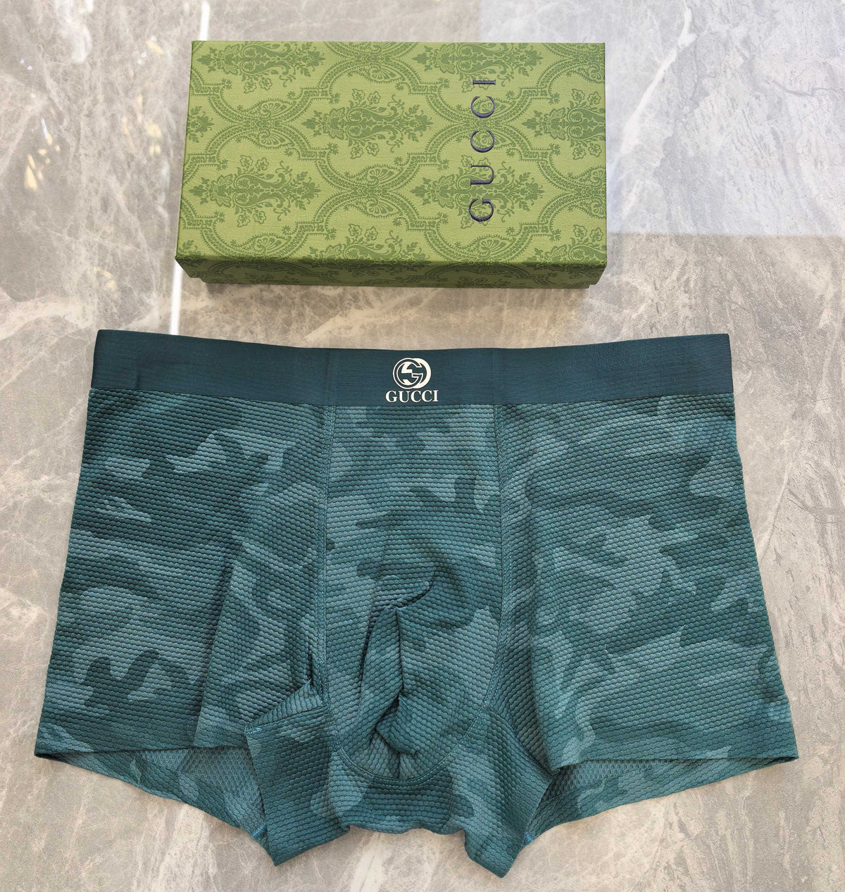 Gucci Beige Camouflage Tonal Waist Boxer Briefs, image 2
