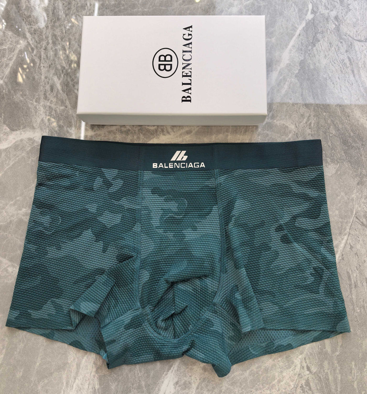 Balenciaga Black Tonal Camouflage Boxer Briefs, image 3
