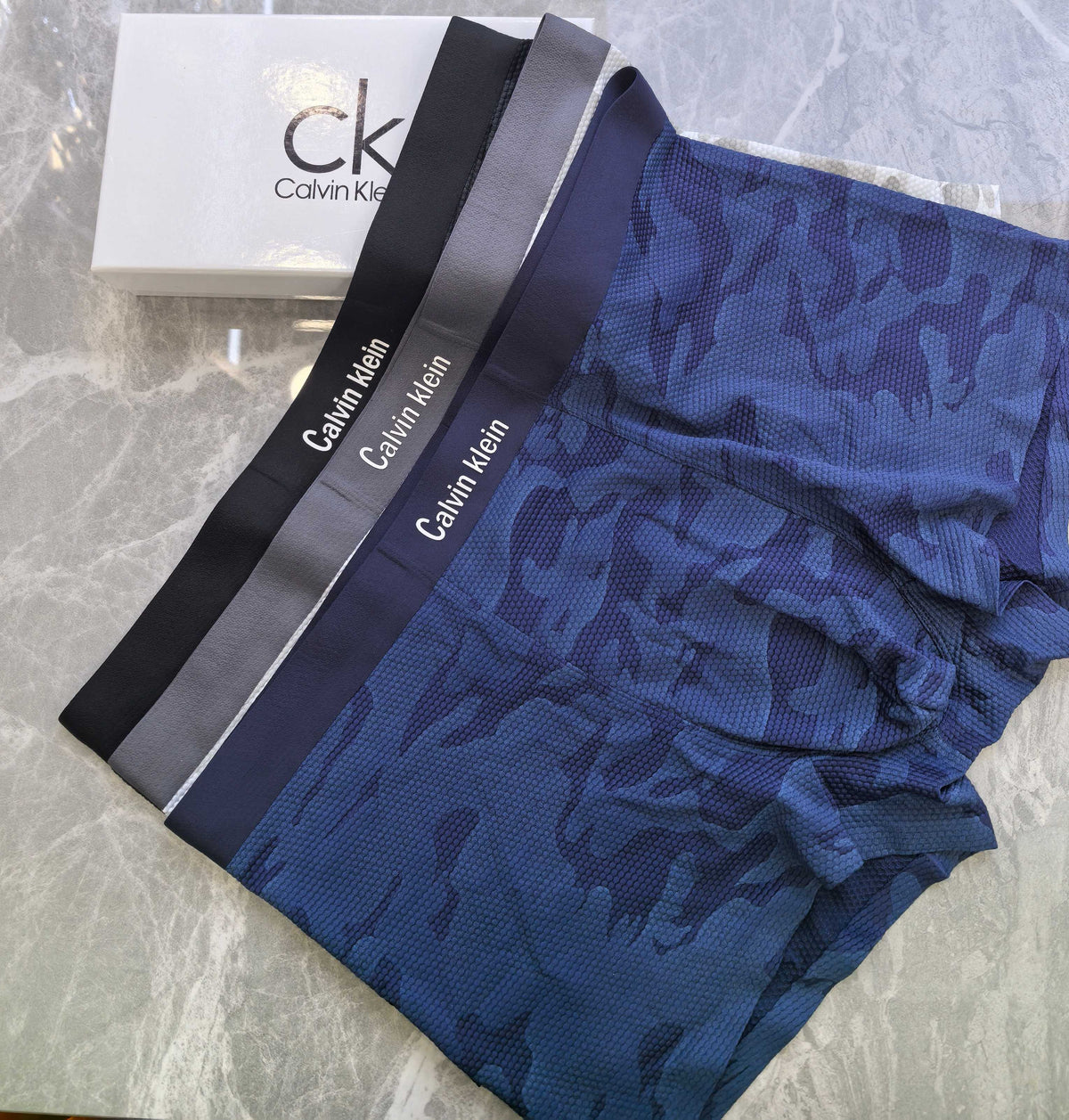 Calvin Klein Black Tonal Camouflage Boxer Briefs, image 2