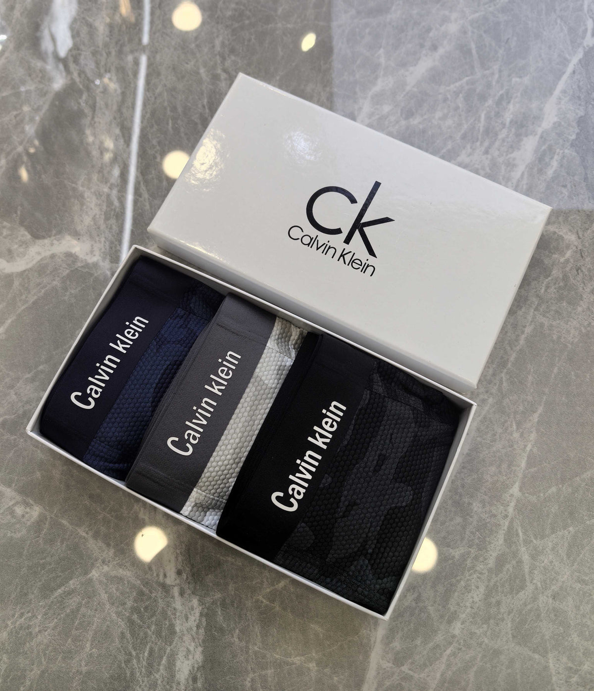 Calvin Klein Black Tonal Camouflage Boxer Briefs, image 4
