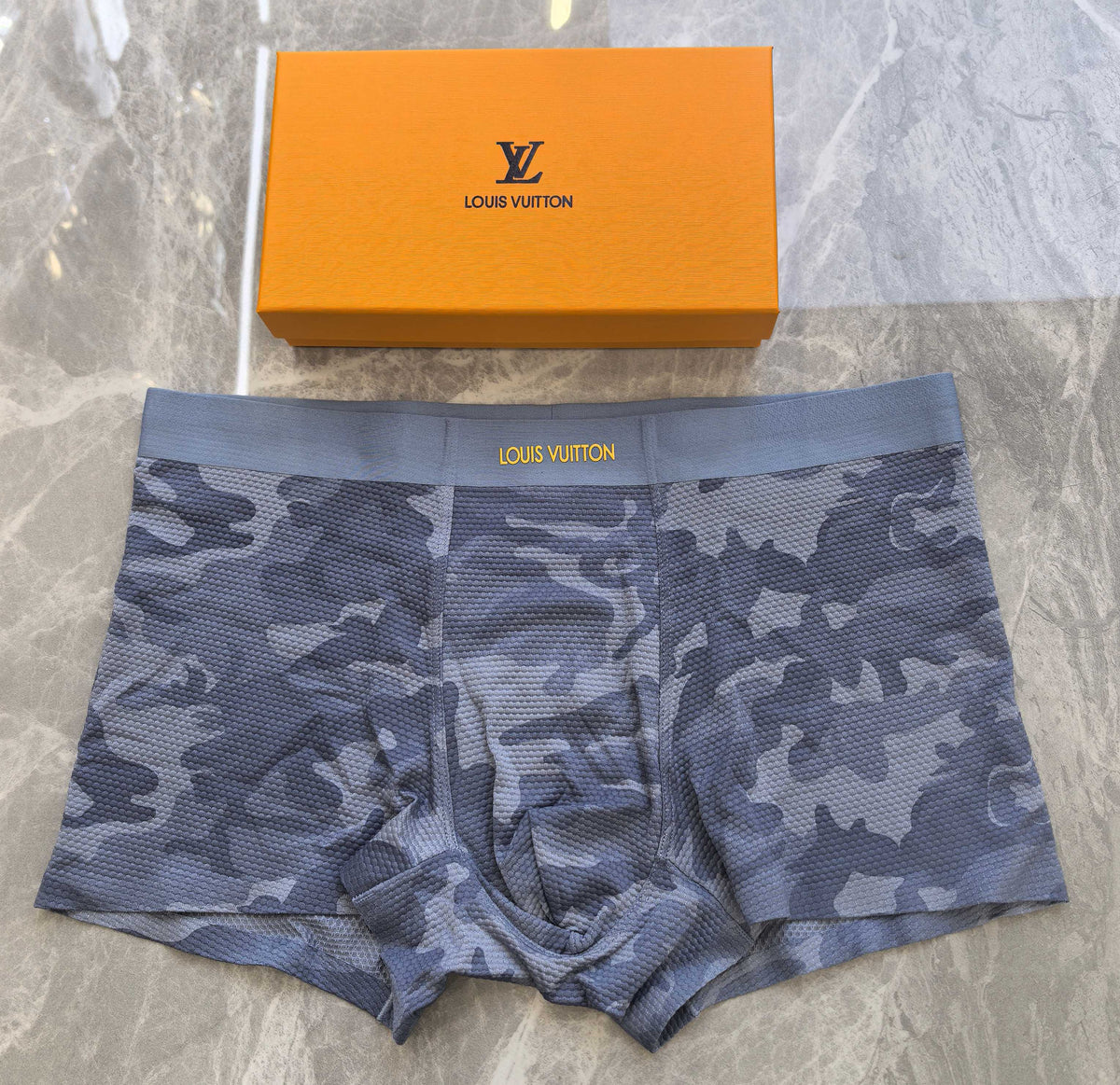 Louis Vuitton Beige Camouflage Pattern Boxer Briefs, image 3