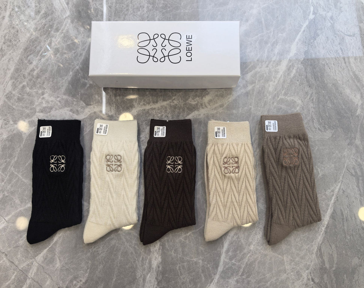 LOEWE Anagram Neutral Cuff Socks, gallery image 1