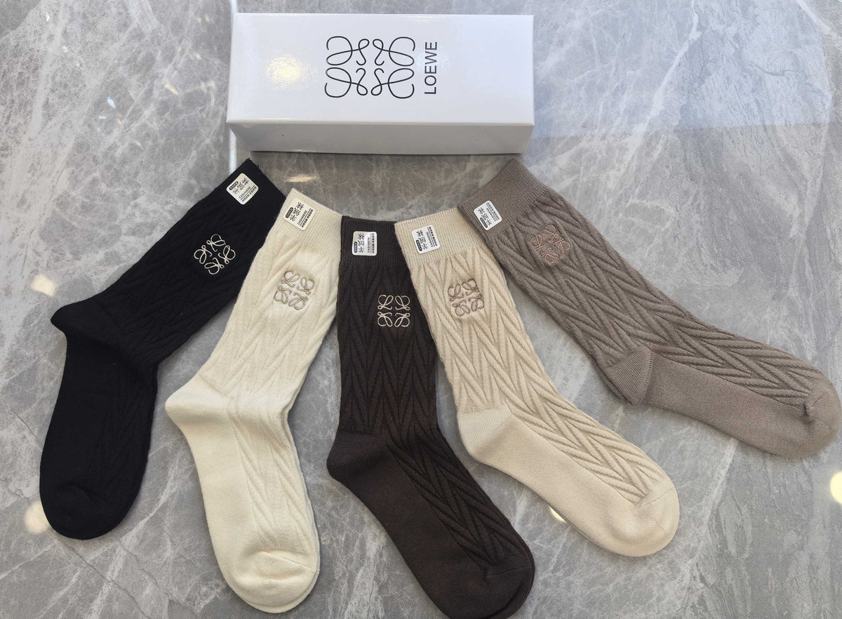 LOEWE Anagram Neutral Cuff Socks, gallery image 3