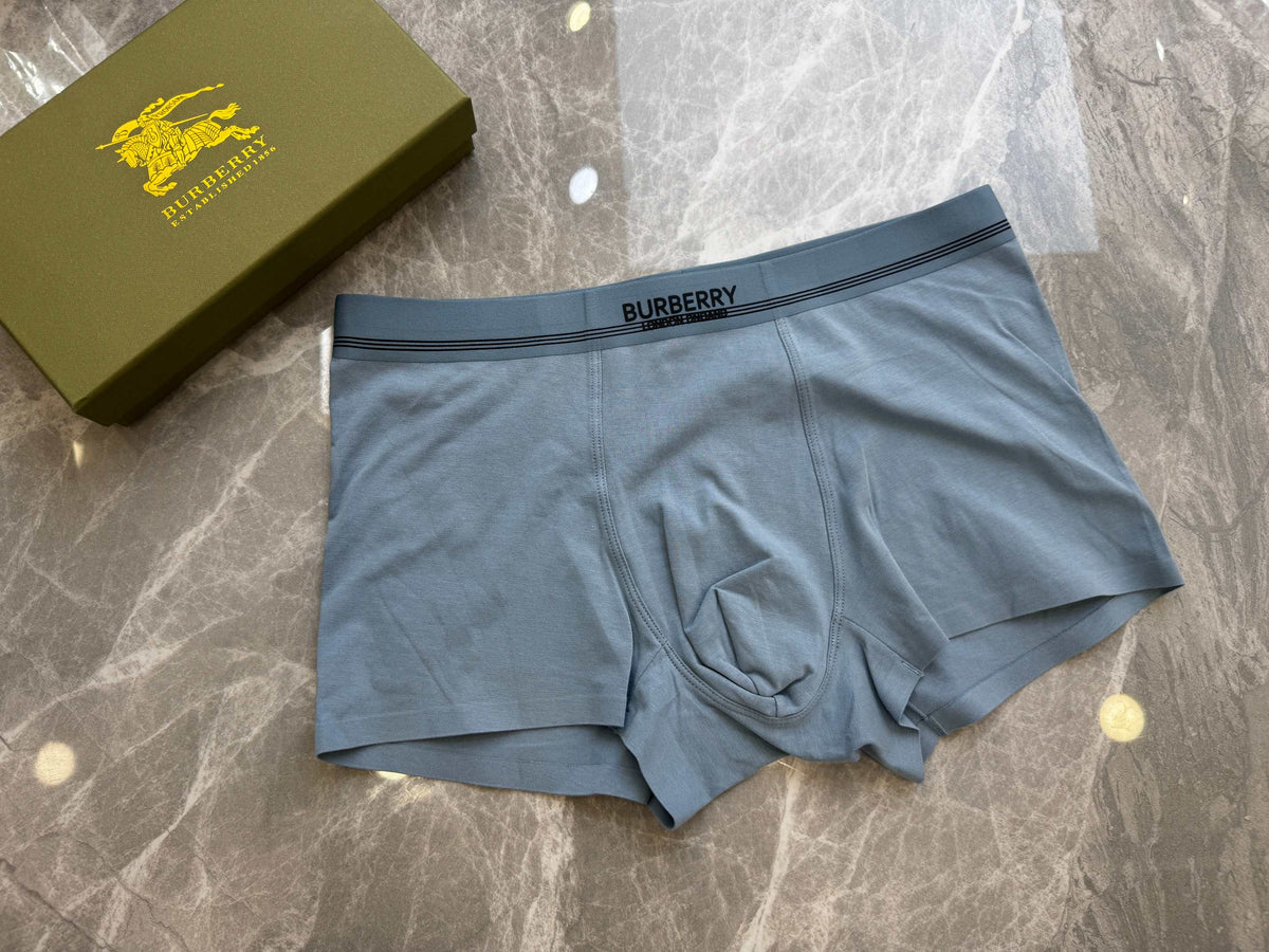 Burberry Boxed Grey Black White Wordmark Bands Boxer Briefs, image 2