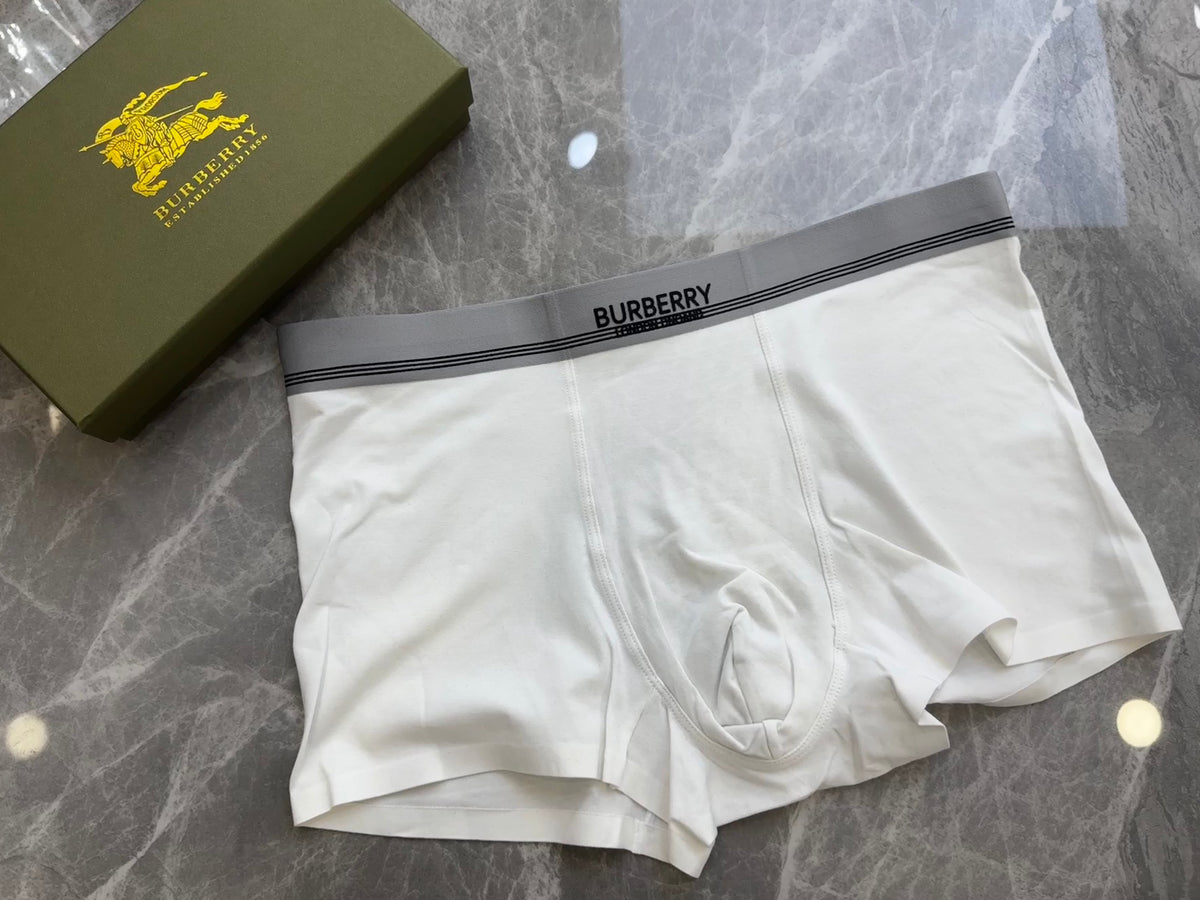 Burberry Boxed Grey Black White Wordmark Bands Boxer Briefs, image 6