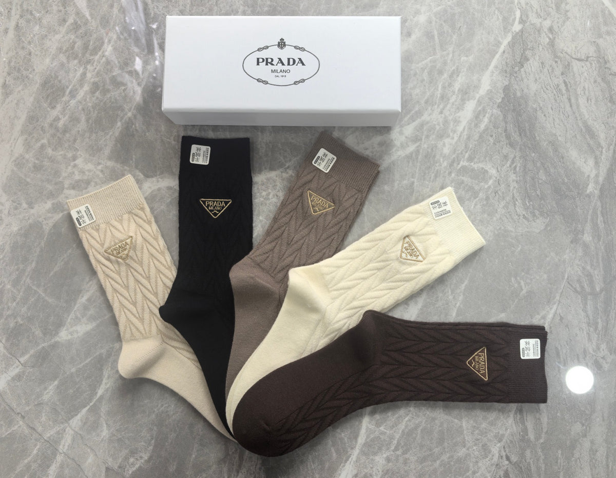 Prada Boxed Cream Brown Triangle Motifs Boxer Briefs, image 3