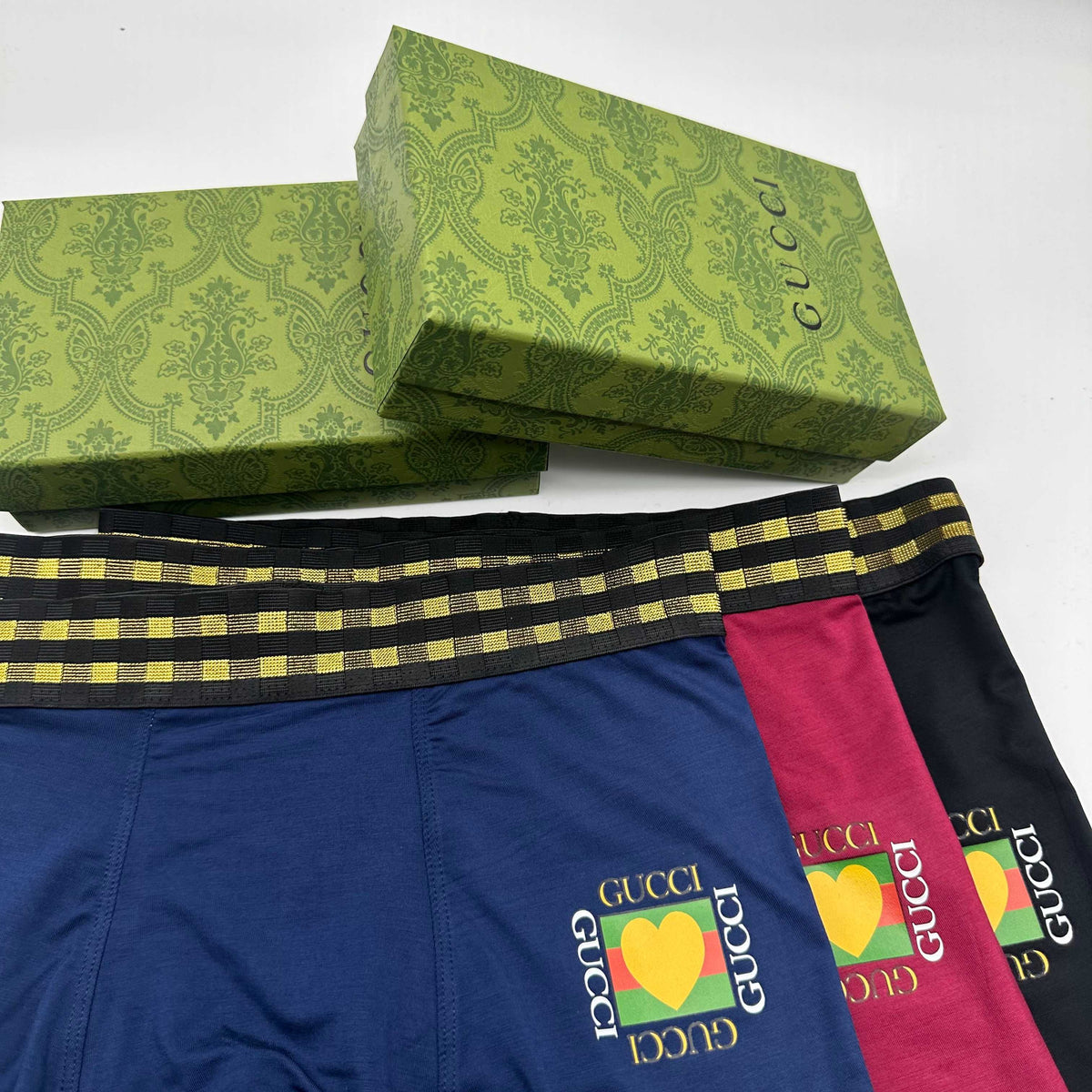 Gucci Red Green Side Panel Assortment Boxer Briefs, image 5