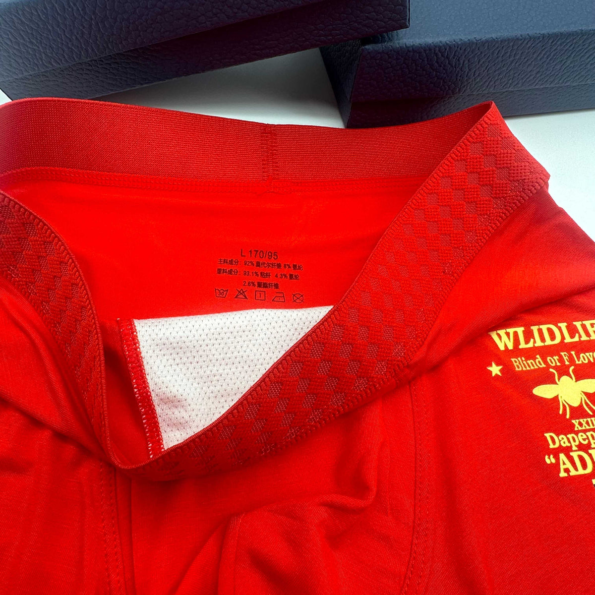 Dior Red Gold Small Text Panel Boxer Briefs, image 3