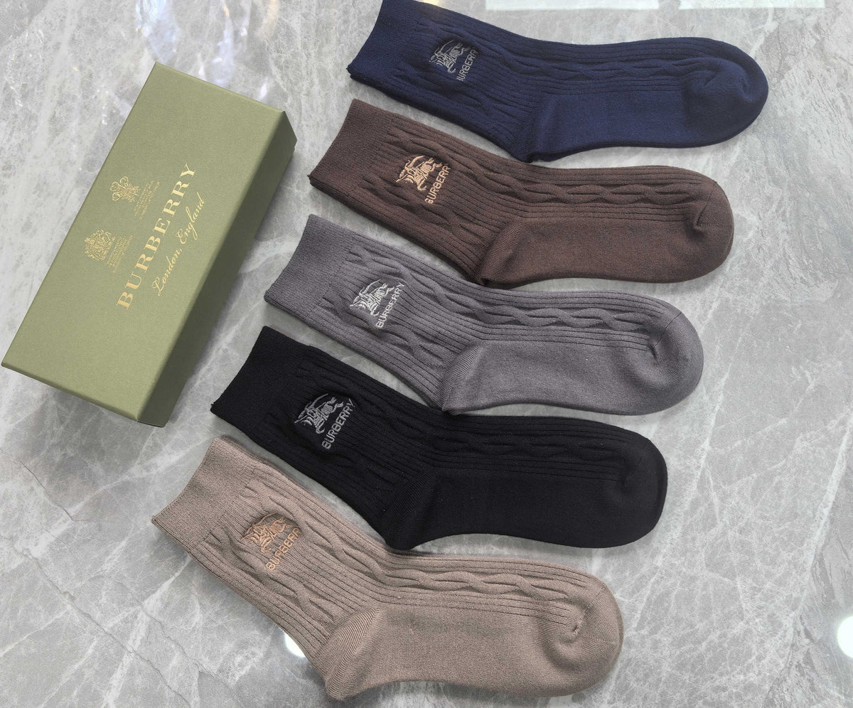 Burberry Boxed Grey Brown Wordmark Bands Boxer Briefs, image 4