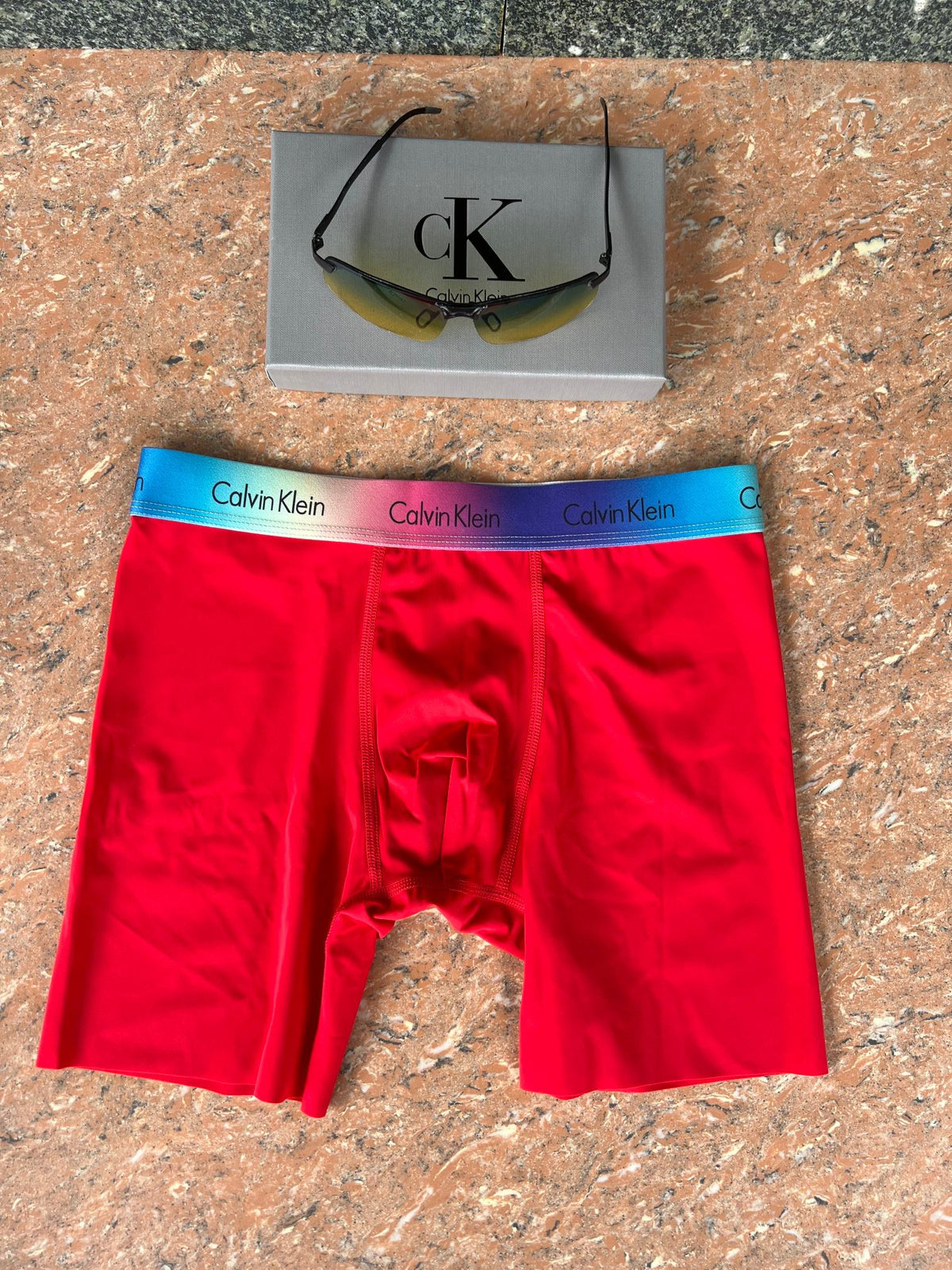 Louis Vuitton White Rainbow Waistband Stack Long-Leg Boxer Briefs, image 8