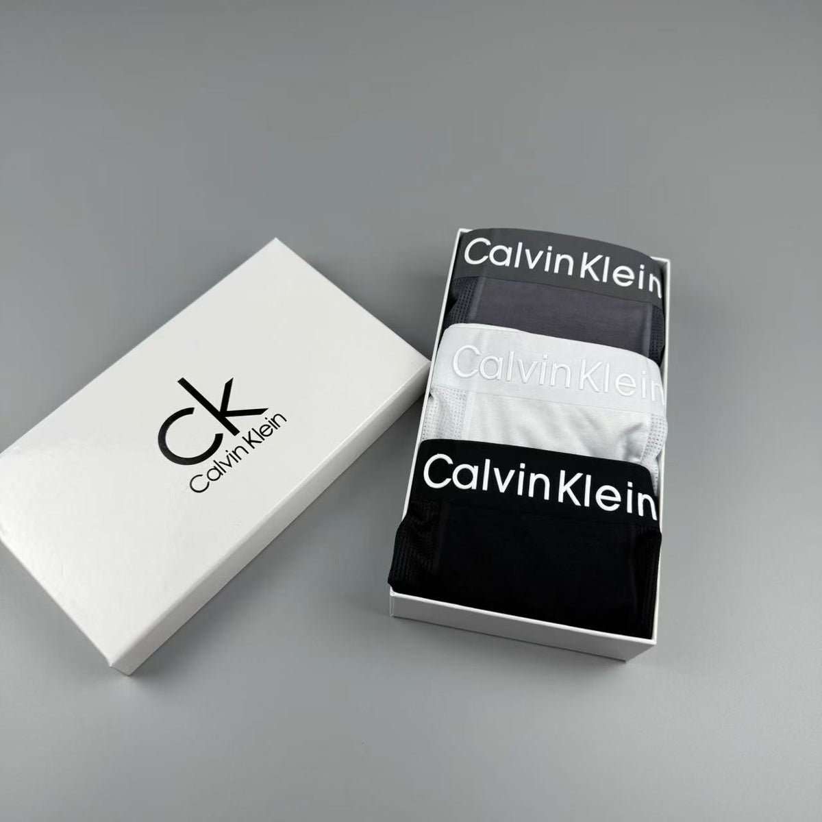 Calvin Klein White Extended Leg Long-Leg Boxer Briefs, image 6