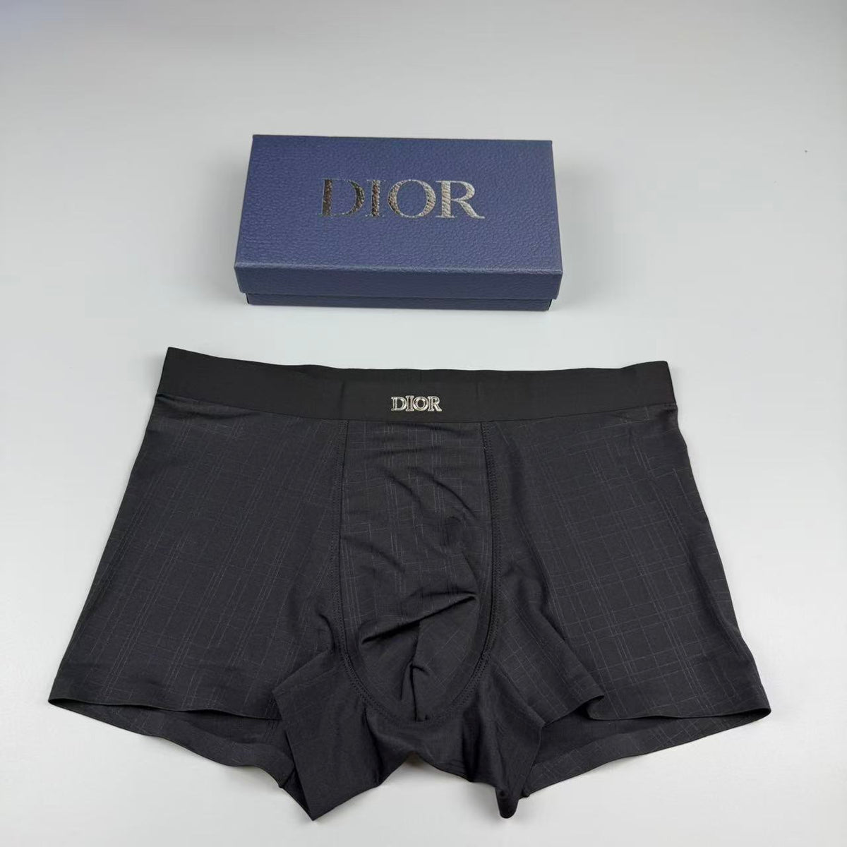 Dior Black Tonal Narrow Stripe Boxer Briefs, image 1