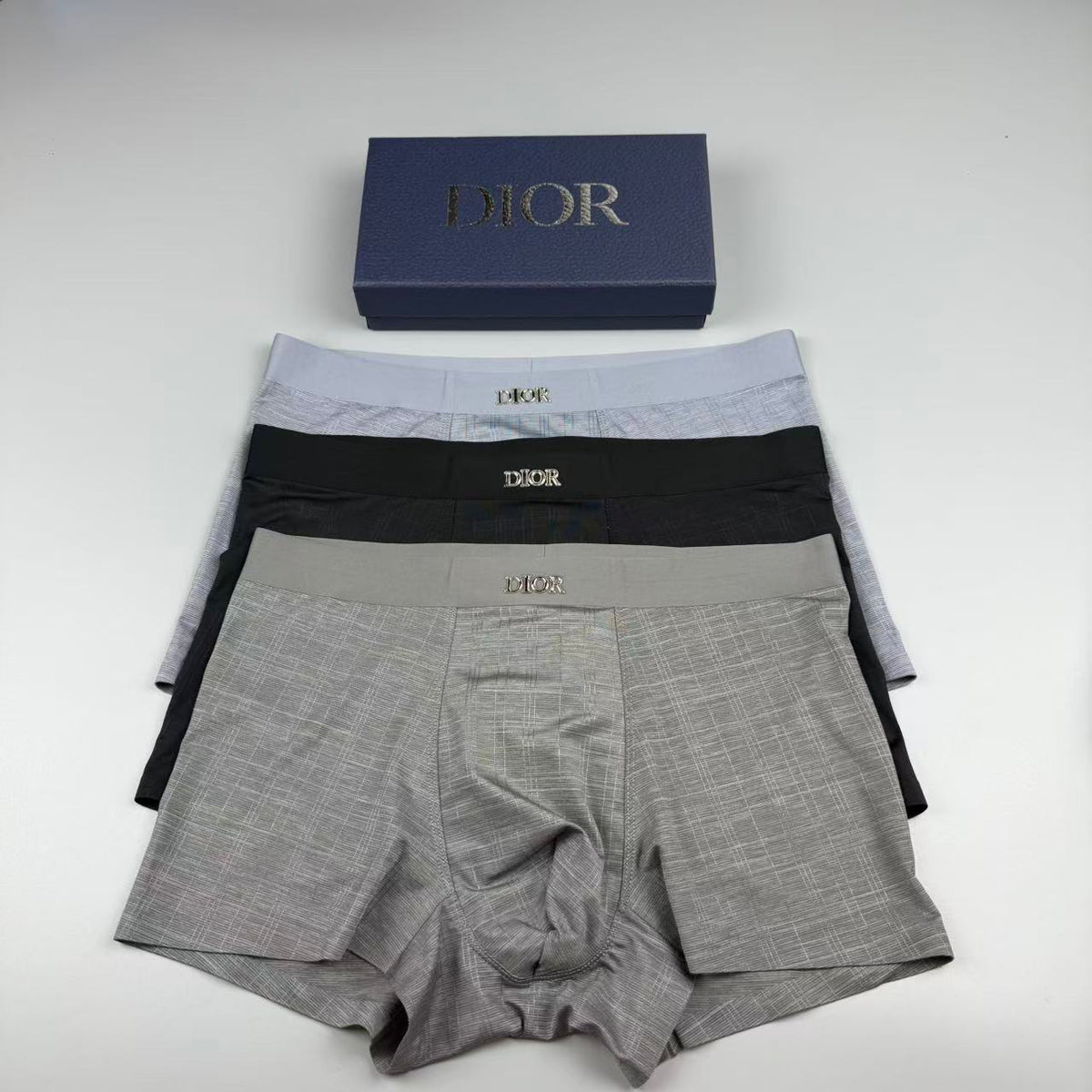 Dior Black Tonal Narrow Stripe Boxer Briefs, image 4