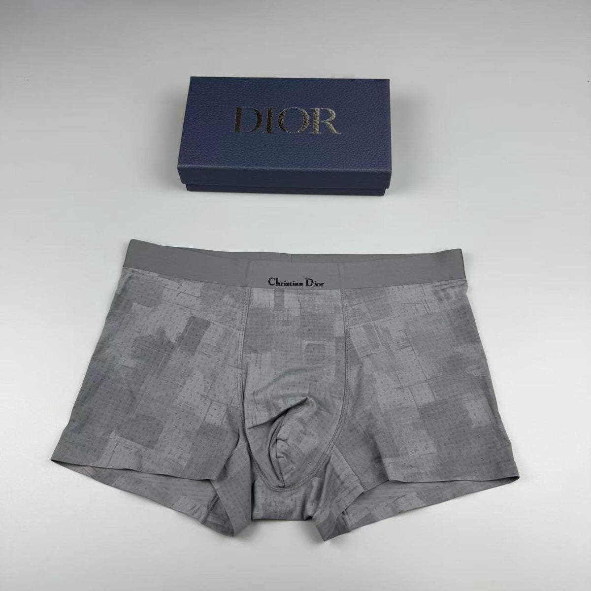 Dior Grey Tonal Camouflage Boxer Briefs, image 1