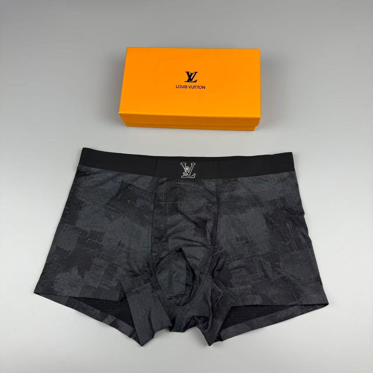 Louis Vuitton Grey Tonal Camouflage Boxer Briefs, image 1