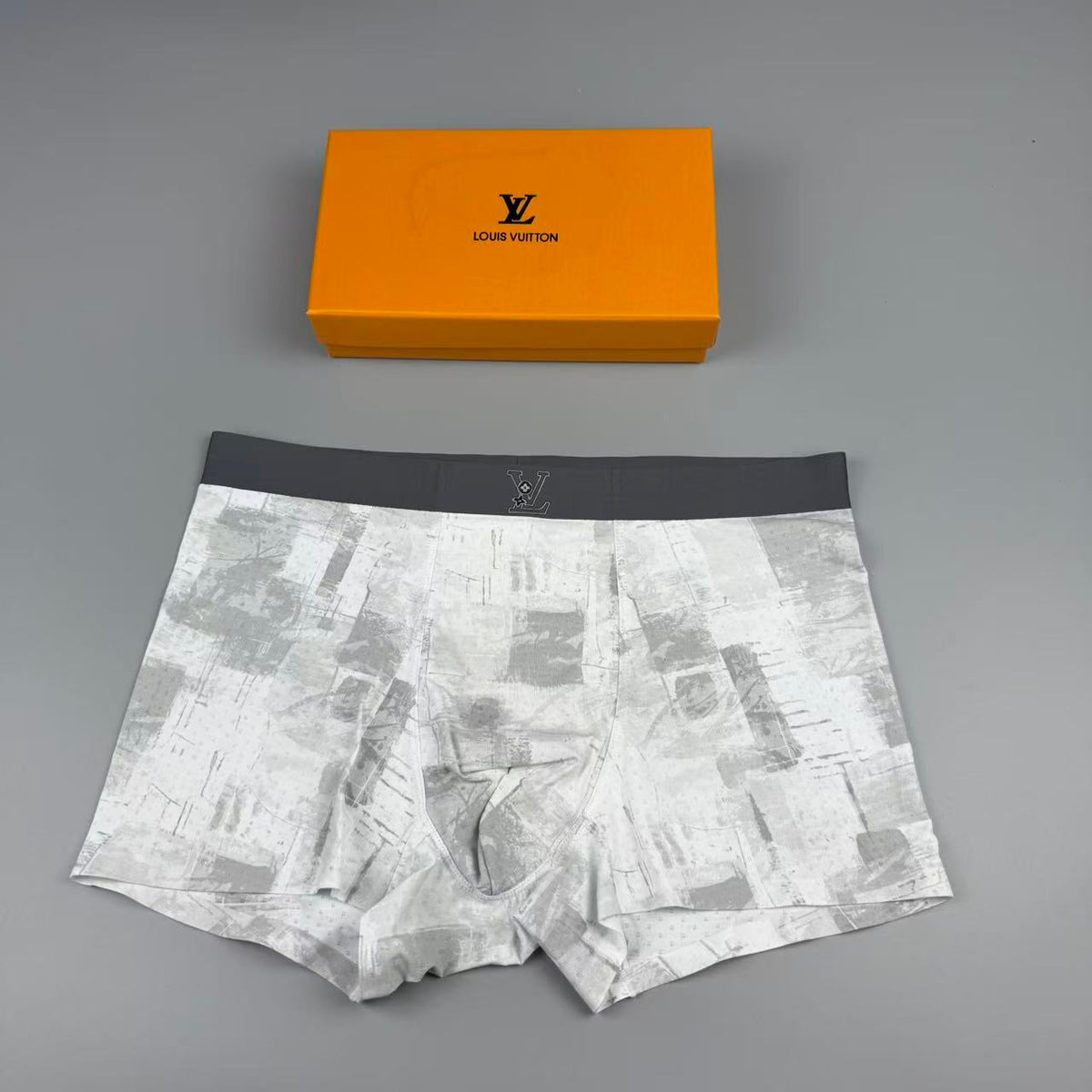 Louis Vuitton Grey Tonal Camouflage Boxer Briefs, image 3