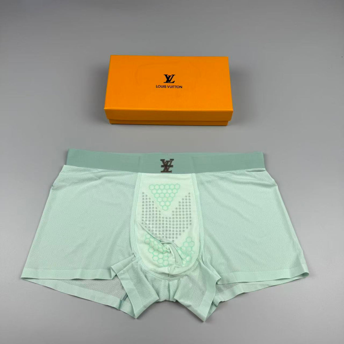 Louis Vuitton White Geometric Front Panel Boxer Briefs, image 3