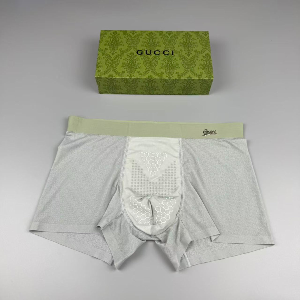 Gucci Grey Chevron Front Panel Boxer Briefs, image 3