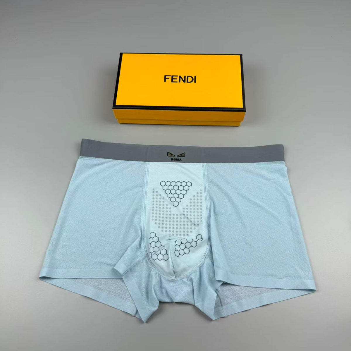 Fendi Black Small Tonal Waist Text Boxer Briefs, image 3