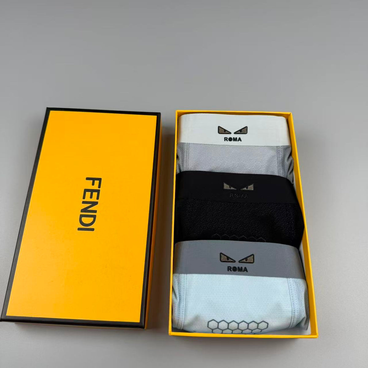 Fendi Black Small Tonal Waist Text Boxer Briefs, image 6