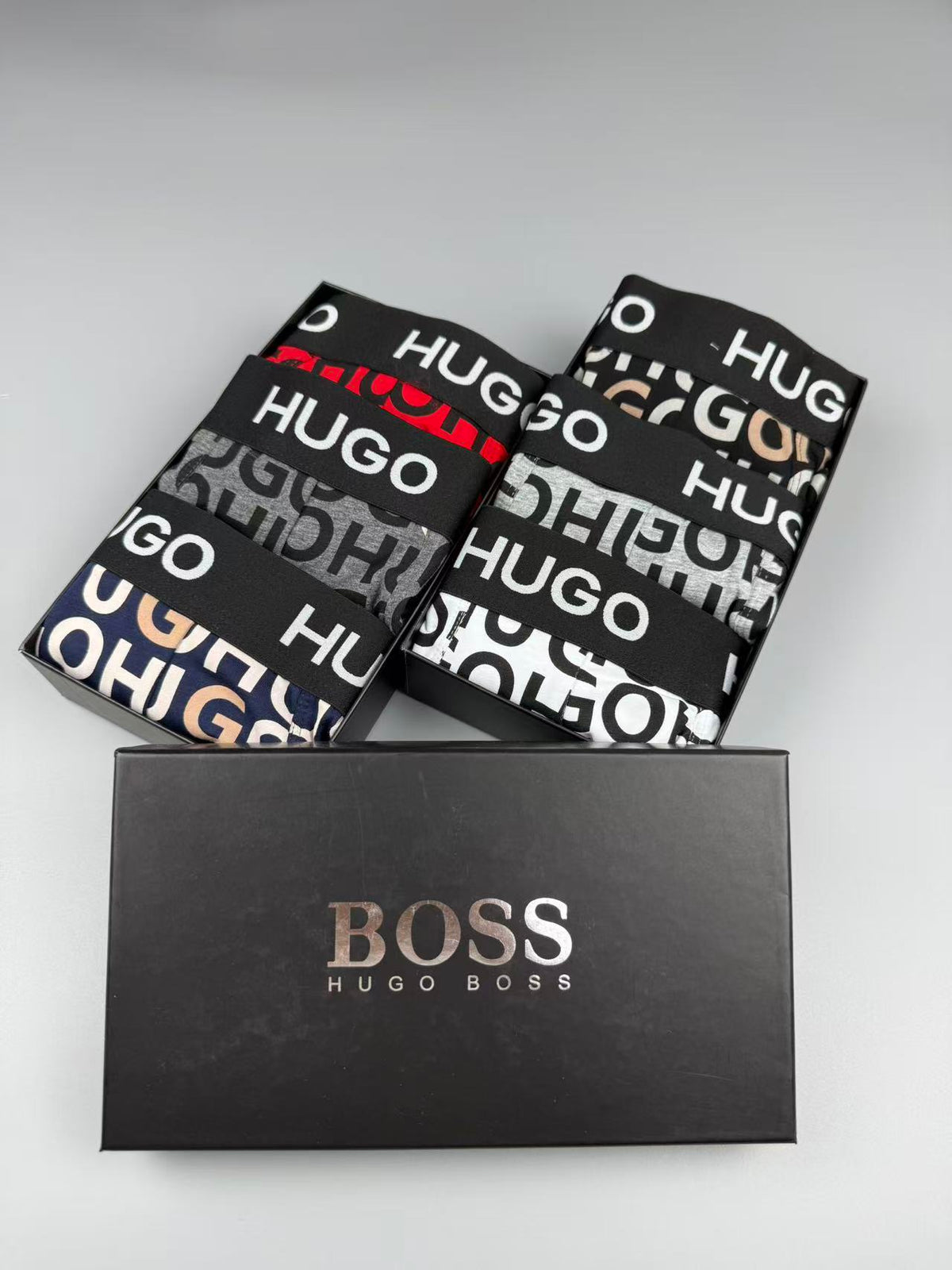 HUGO All-Over Lettering Boxer Briefs, gallery image 9