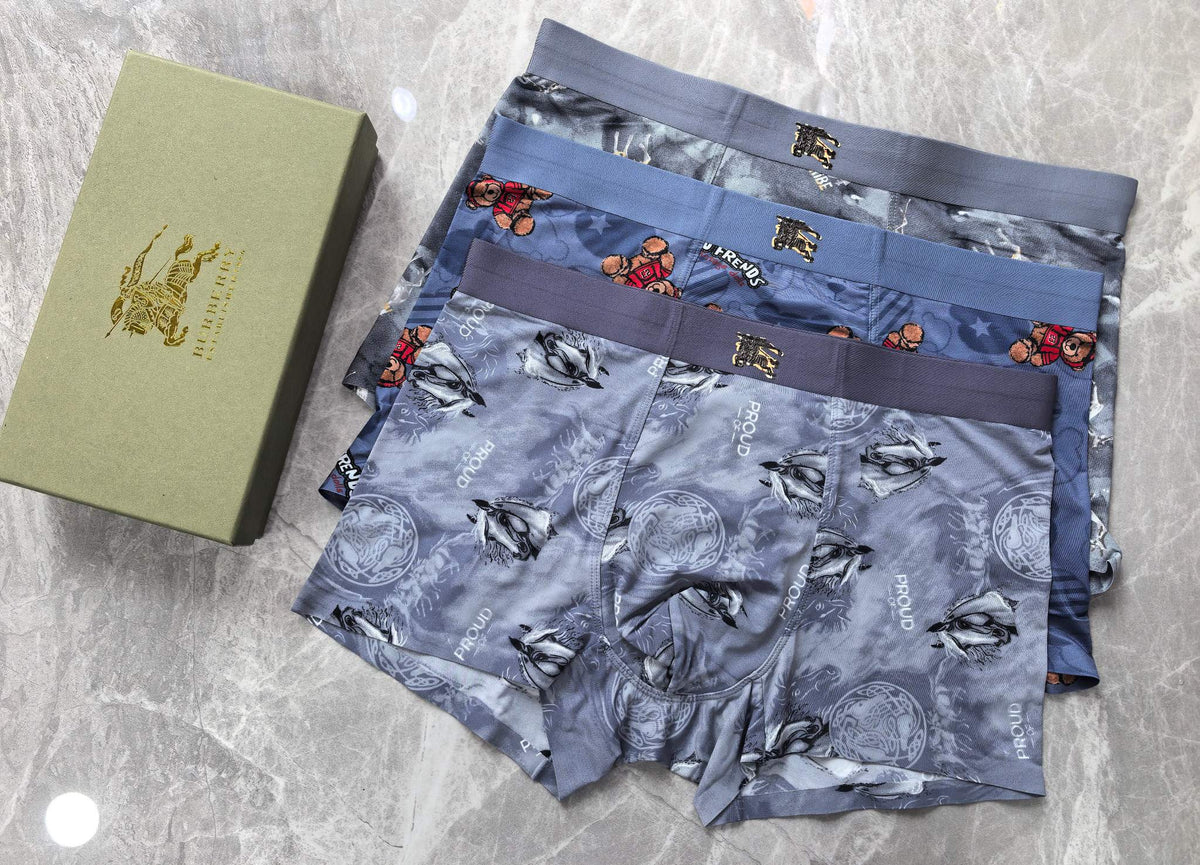 Burberry Blue Lilac Dense Tonal Print Boxer Briefs, image 4