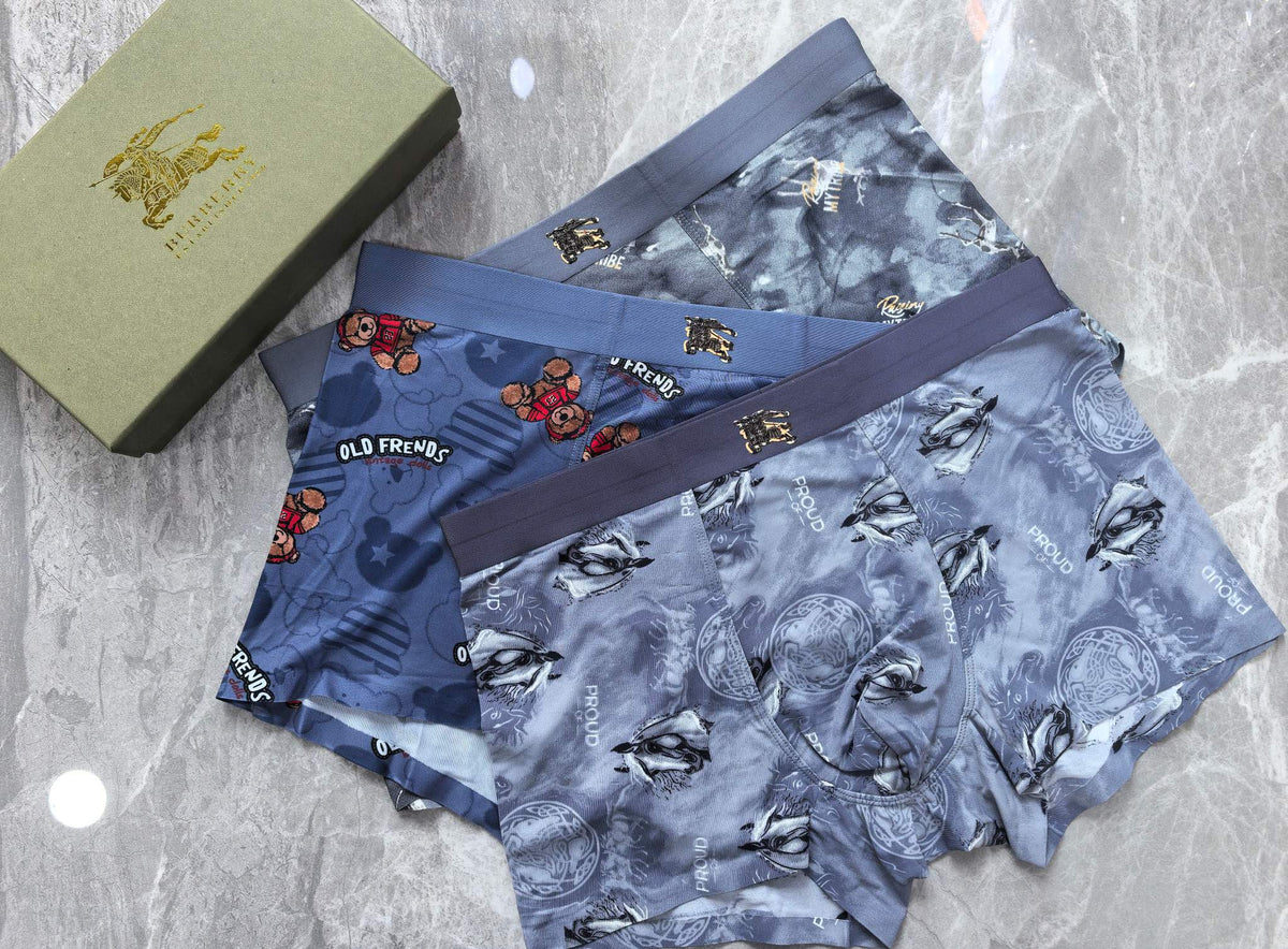 Burberry Blue Lilac Dense Tonal Print Boxer Briefs, image 2