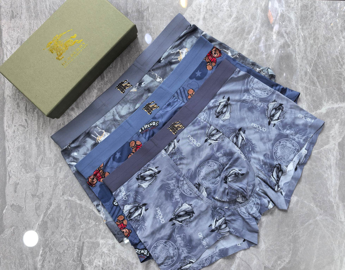 Burberry Blue Lilac Dense Tonal Print Boxer Briefs, image 5