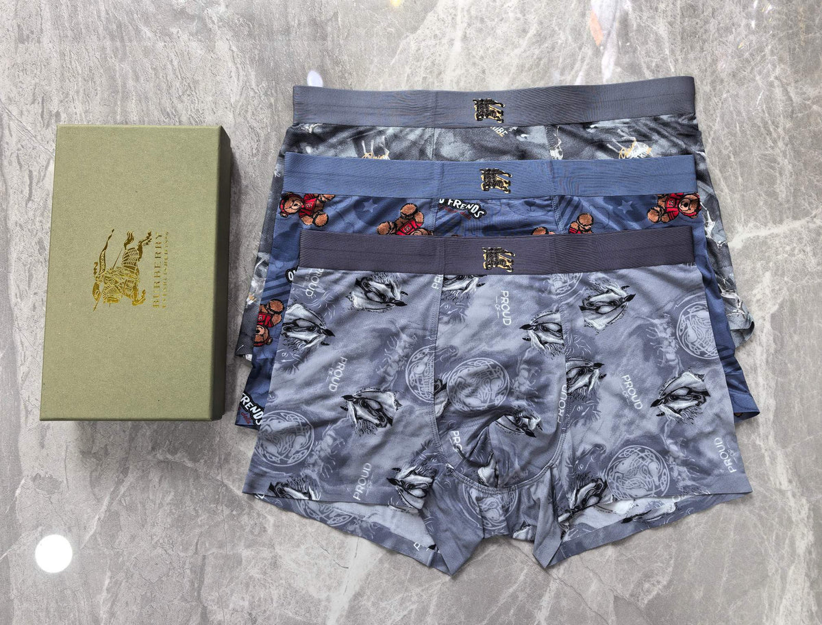 Burberry Blue Lilac Dense Tonal Print Boxer Briefs, image 3