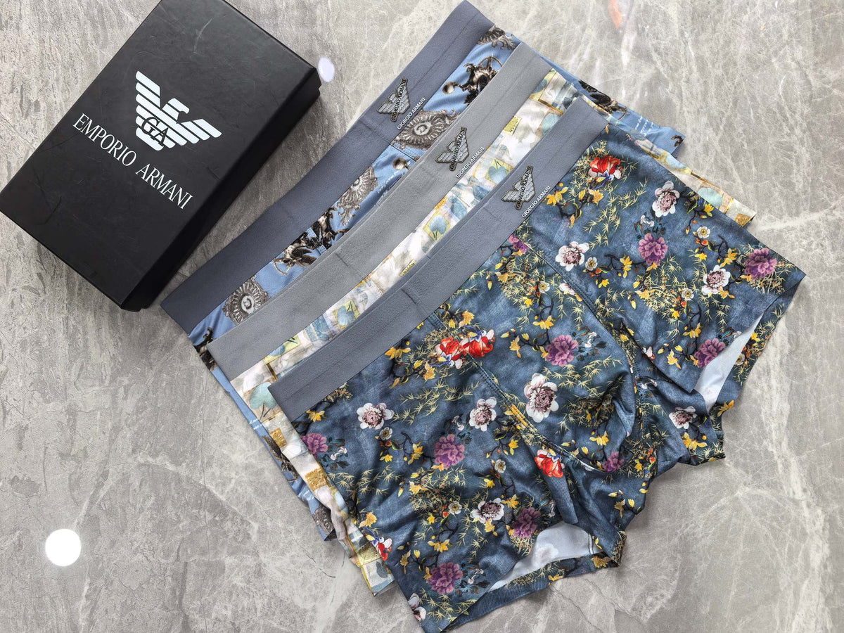 Emporio Armani Light Abstract Print Boxer Briefs, image 5