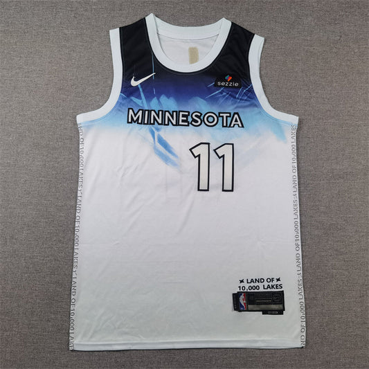 Men's Minnesota Timberwolves Naz Reid #11 White 2024/25 Swingman Player Jerseys - City Edition